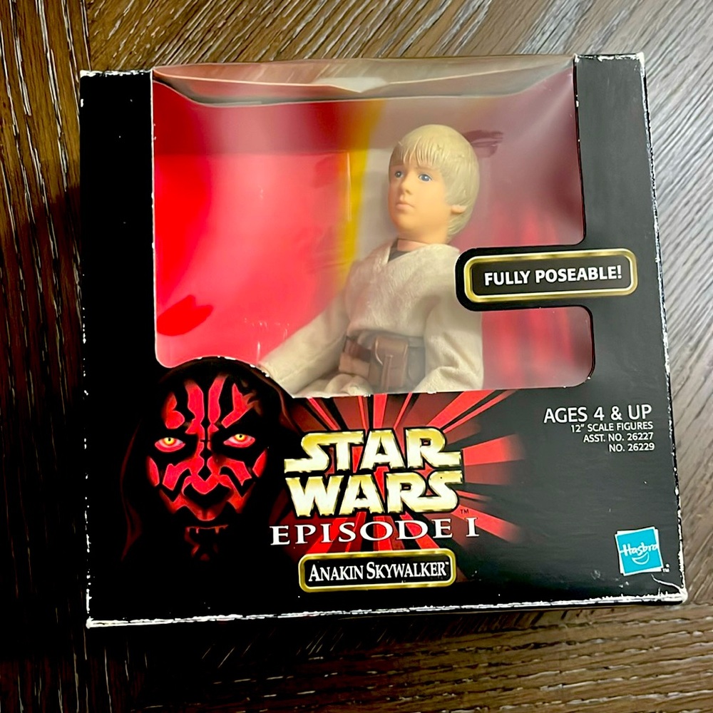 Hasbro Star Wars Anakin Skywalker Episide 1 fully possible 12” figure